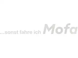 mk-Merch Aufkleber «... sonst fahre ich Mofa» 227 x 32 mm weiss mk-Merch Aufkleber «... sonst fahre ich Mofa» 227 x 32 mm weiss