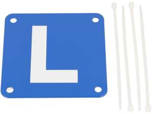 L-Schild (Lernfahrer) 12 x 12 cm Alu L-Schild (Lernfahrer) 12 x 12 cm Alu