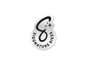 Siggnature Aufkleber «S» 32 x 45 mm transparent schwarz Siggnature Aufkleber «S» 32 x 45 mm transparent schwarz