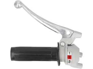 Schaltgriff 2-Gang (Magura Nachbau) grau / schwarz Schaltgriff 2-Gang (Magura Nachbau) grau / schwarz