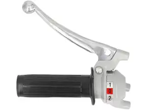 Schaltgriff 2-Gang (Magura Nachbau) grau / schwarz Schaltgriff 2-Gang (Magura Nachbau) grau / schwarz