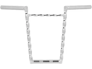 Handlebar fork plate 35 cm turned with chrome strut Handlebar fork plate 35 cm turned with chrome strut